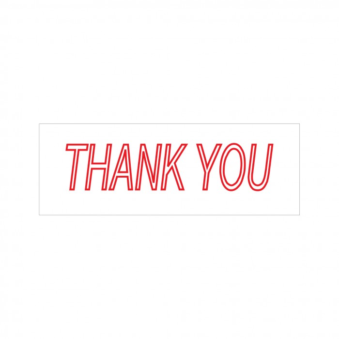 Thank You Stock Stamp 4911/161 38x14mm